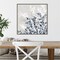 Blue Spring I by Isabelle Z 22-in. W x 22-in. H. Canvas Wall Art Print Framed in Grey